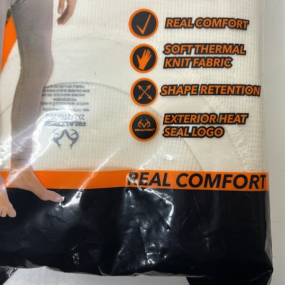 Realtree | Thermal Set | Real Comfort | Crewneck & Pant | Outdoors Wear Size 2XL - Picture 4 of 8